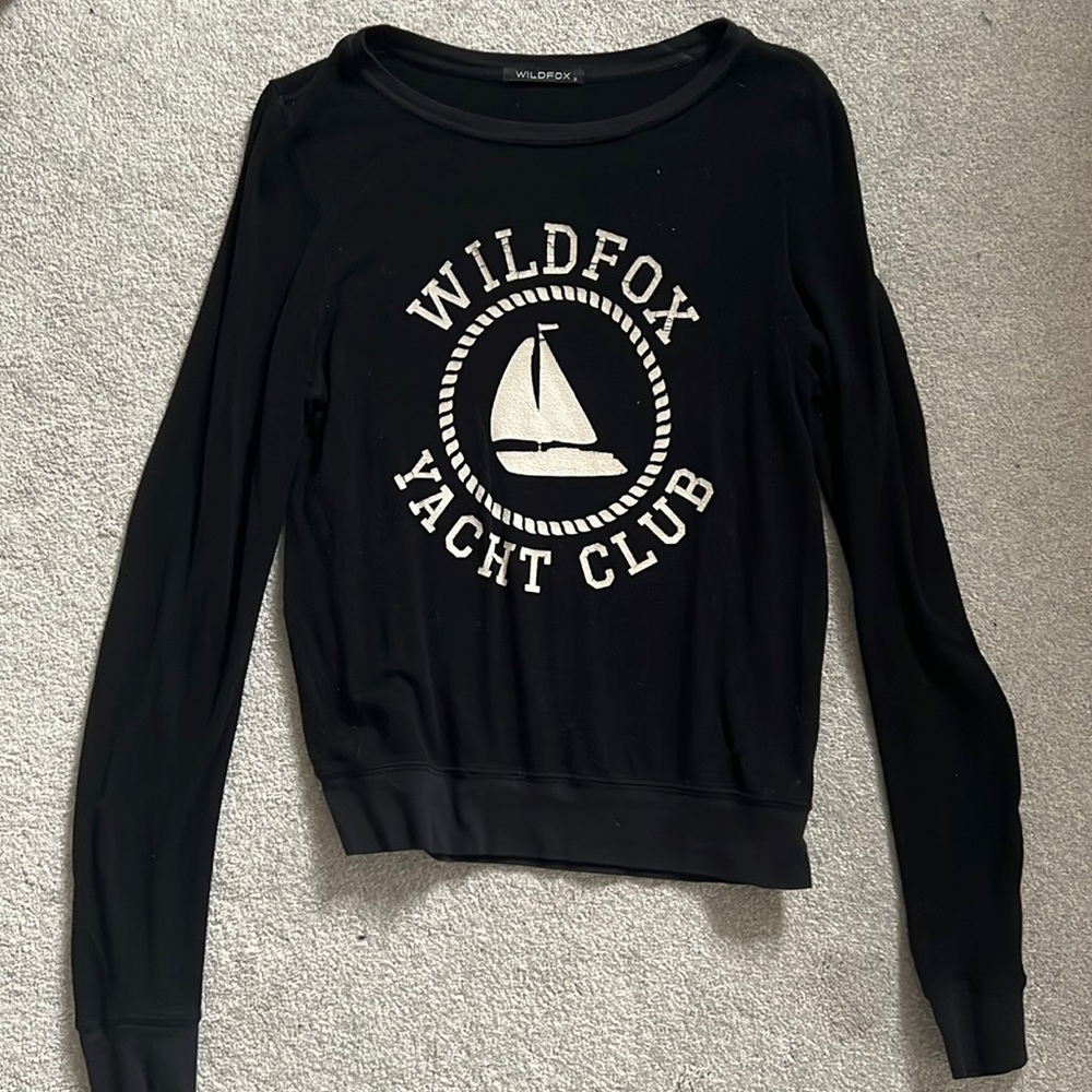 Wildfox black crew neck size small